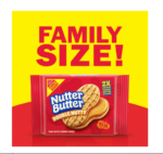 NUTTER BUTTER Double Nutty Peanut Butter Sandwich Cookies – Family Size, 15.27 oz