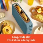 bella 2 Slice Slim Toaster, Fits-anywhere™ Kitchenware, 6 Setting Shade Control with Reheat & Cancel Buttons, Fits Sourdough, 10” Long Slot, Anti Jam & Auto Shutoff, 900 Watt, Surf - Image 5