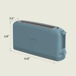 bella 2 Slice Slim Toaster, Fits-anywhere™ Kitchenware, 6 Setting Shade Control with Reheat & Cancel Buttons, Fits Sourdough, 10” Long Slot, Anti Jam & Auto Shutoff, 900 Watt, Surf - Image 10