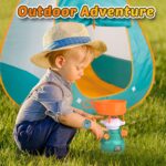 FUN LITTLE TOYS Pop Up Play Tent with Camping Gear and Tools Set, Outdoor Toys for Kids - Image 3