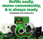 Scotch Magic Tape Desktop Dispenser, 6 Rolls of 3/4" x 1000" Each Plus 1 Desktop Tape Dispenser, Great for Repair, Wrapping and Office Applications - Image 8