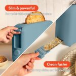 bella 2 Slice Slim Toaster, Fits-anywhere™ Kitchenware, 6 Setting Shade Control with Reheat & Cancel Buttons, Fits Sourdough, 10” Long Slot, Anti Jam & Auto Shutoff, 900 Watt, Surf - Image 7