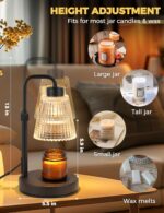 GODONLIF Candle Warmer Lamp with Timer Dimmable, Birthday Gifts for Women Mom, House Warming Gifts New Home Decor, Wax Melt Warmer for Jar Candles with 2 Bulbs - Image 6
