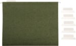 Amazon Basics Hanging Organizer File Folders for Efficient Filing, Sturdy, Adjustable Tabs, Letter Size, Pack of 25, Green - Image 7