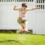 Melissa & Doug Sunny Patch Pretty Petals Flower Sprinkler Toy with Hose Attachment Toddler and Kids Outdoor Water Play Ages 3+ - Image 9
