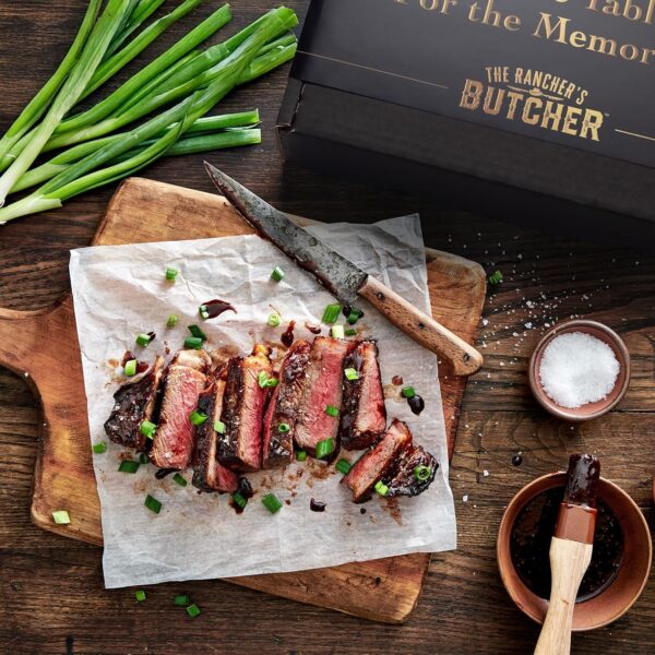 The Rancher’s Butcher Premium Variety Steak Box – Ribeye, NY Strip & Center‑Cut Filet Mignon – Hand‑Trimmed Gourmet Steak Sampler, Premium Beef Gift Set, Grill or Pan‑Ready