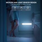 MCGOR 10inch Under Cabinet Lighting, 2 Pack Rechargeable Motion Sensor Light Indoor, 5 Levels Dimmable Magnetic Closet Lights, Wireless Under Counter Lights for Kitchen, Stairs - Image 5
