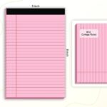 5pcs Small Note Pads 5x8 Notebook College Ruled Legal Pads Color Notepads 5 Pack Study Back Writing Pads 5 x 8 Perforated Narrow Ruled Pads of Paper for School & Office Supplies 30 Sheets/Pack - Image 2