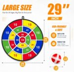 BooTaa 29" Large Dart Board for Kids, Kids Dart Board with Sticky Balls, Boys Toys, Indoor/Sport Outdoor Fun Party Play Game Toys, Birthday Gifts for 3 4 5 6 7 8 9 10 11 12 Year Old Boys Girls - Image 2