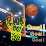 NEIJIANG Glow Basketball Net, Nightlight Basketball Net Luminous Outdoor Portable Sun Powered Sport Nylon (Green) - Image 5