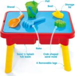 Toddler Sensory Kids Table with Lid | Sensory Bin | Kidoozie | Mega Block Compatible Lid | Indoor Outdoor Use , Red, G02521 17 x 12.5 x 11 inches - Image 2