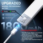 MCGOR 10inch Under Cabinet Lighting, 2 Pack Rechargeable Motion Sensor Light Indoor, 5 Levels Dimmable Magnetic Closet Lights, Wireless Under Counter Lights for Kitchen, Stairs - Image 4