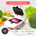 Fullstar The Original Pro Chopper - Vegetable Chopper and Spiralizer, Food Chopper with Container, Fruit Slicer, Kitchen Gadgets & Gifts, Home Essentials (4 in 1, White) - Image 6