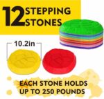 Stepping Stones for kids,8/12 PCS Durable Non-Slip Balance Stones Indoor Outdoor toys for toddlers develope Kids Balance and Coordination Skills - Image 2