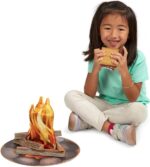 Melissa & Doug Let's Explore Campfire S’mores Set with Toy food & Kids Play Kitchen Accessories, Preschool Learning Toys for Girls & Boys 3+ - Image 3