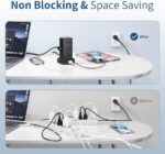 AnnTane Surge Protector Power Strip 6.5 FT Cord, Power Strip Tower with 4 USB Ports (1USB C), Extension Cord with 12 AC Multiple Outlets, Home Office Supplies Desk Accessories, Dorm Room Essentials - Image 4