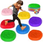 Stepping Stones for kids,8/12 PCS Durable Non-Slip Balance Stones Indoor Outdoor toys for toddlers develope Kids Balance and Coordination Skills