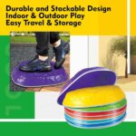Stepping Stones for kids,8/12 PCS Durable Non-Slip Balance Stones Indoor Outdoor toys for toddlers develope Kids Balance and Coordination Skills - Image 4