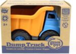 Green Toys Dump Truck, Blue/Orange - Pretend Play, Motor Skills, Kids Toy Vehicle. No BPA, phthalates, PVC. Dishwasher Safe, Recycled Plastic, Made in USA.,Gold/Blue, 10"X7.5"x6.75" - Image 2