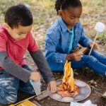 Melissa & Doug Let's Explore Campfire S’mores Set with Toy food & Kids Play Kitchen Accessories, Preschool Learning Toys for Girls & Boys 3+ - Image 5